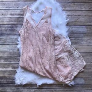 Spirit of Grace blush floral velvet burnout dress